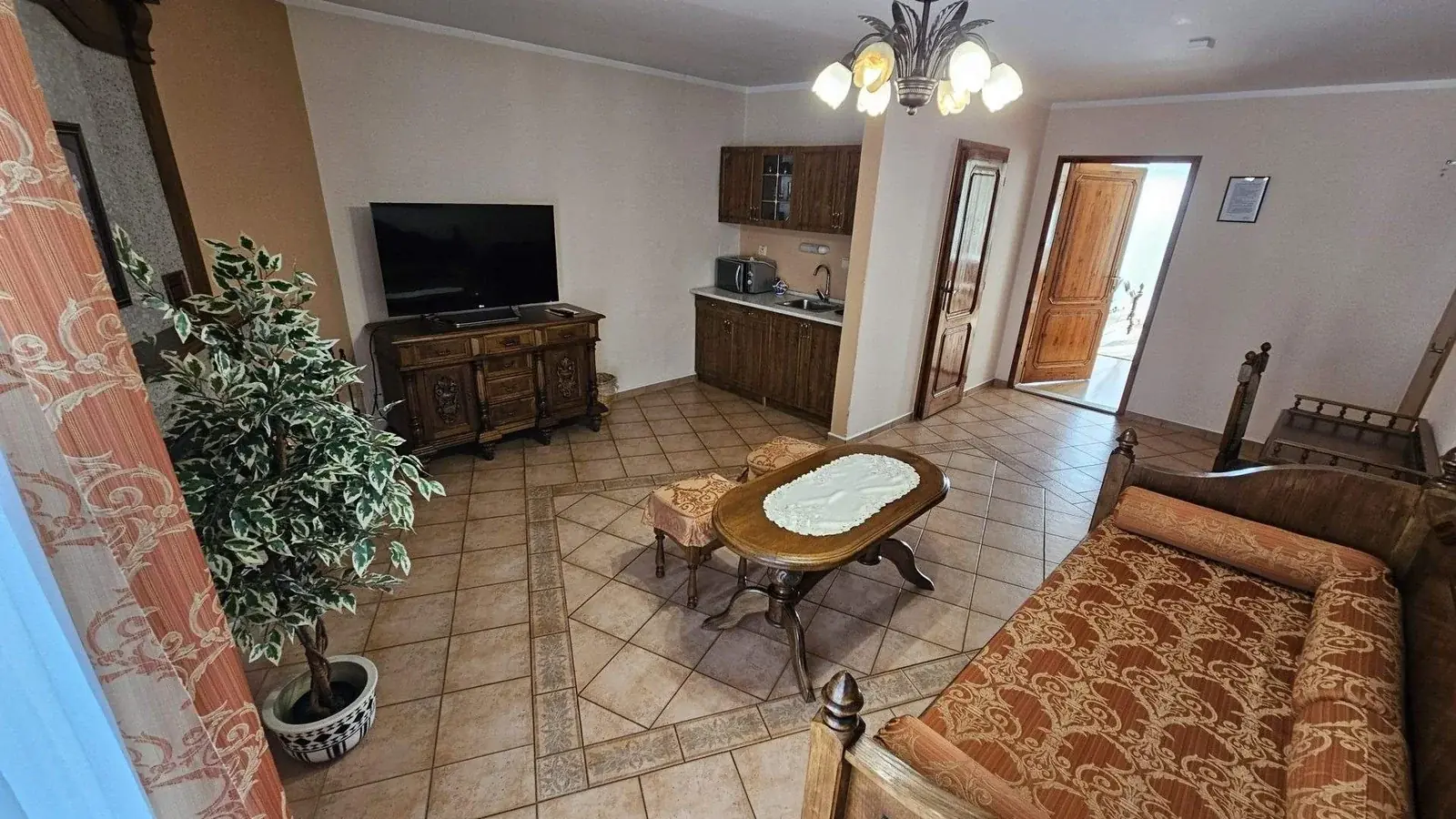 Apartmán s vaňou – obývacia časť