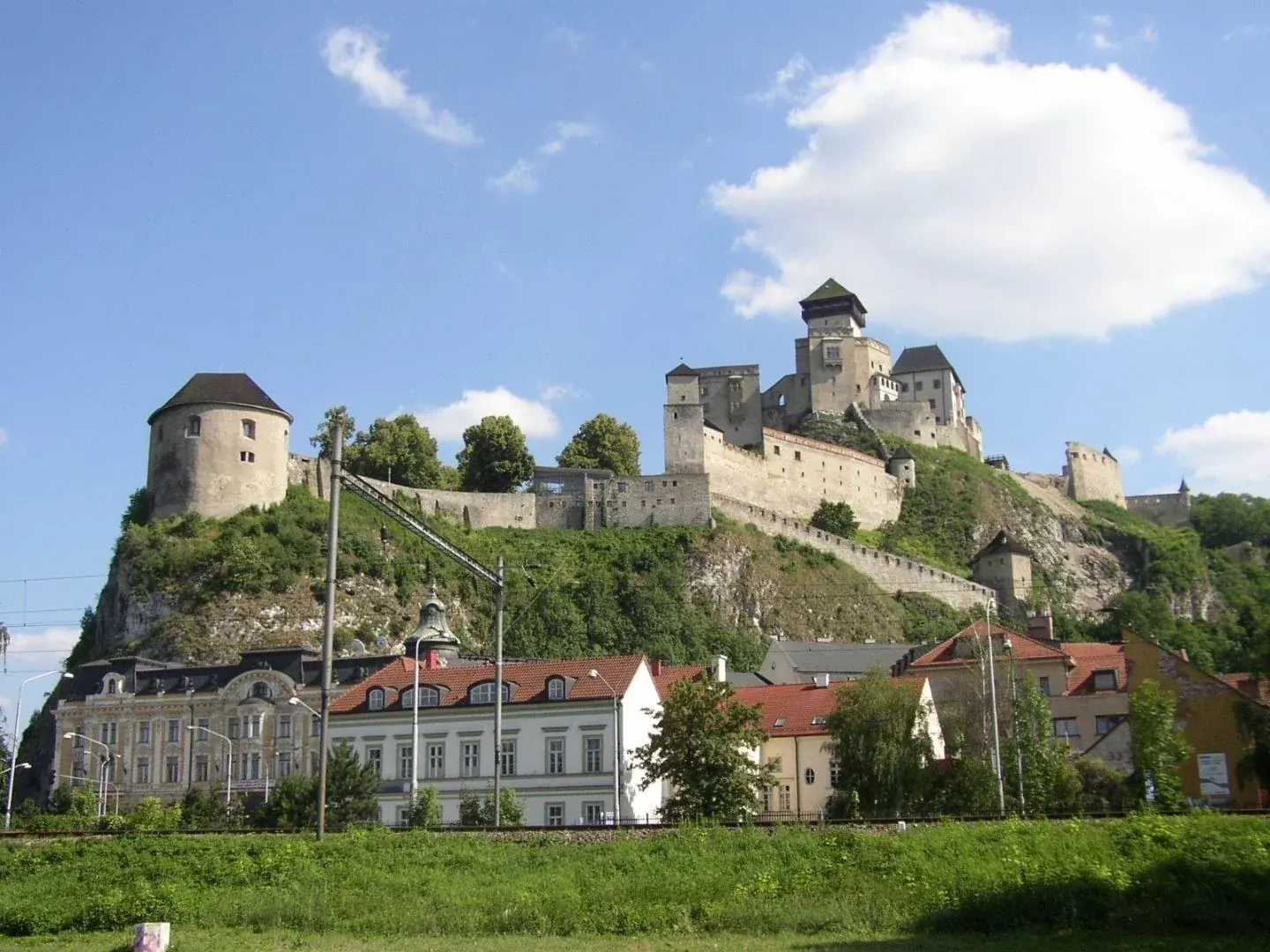 Trenčín Castle and the town of Trenčín